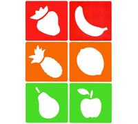 Major Brushes Fruit Stencils Pack of 6