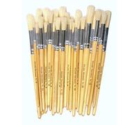 Major Brushes Hog Bristle Short Round Pack of 30