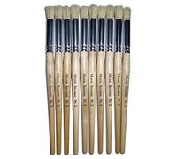 Major Brushes Hog Bristle Stencil Brushes Size 2 Pack 10