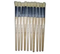 Major Brushes Hog Bristle Stencil Brushes Size 4 Pack 10