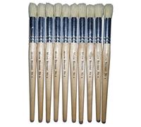 Major Brushes Hog Bristle Stencil Brushes Size 6 Pack 10