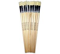 Major Brushes Hog Long Flat Brushes Size 14 - Set of 10