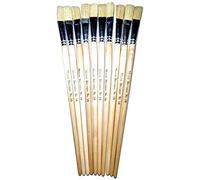 Major Brushes Hog Long Flat Brushes Size 16 - Set of 10