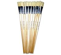 Major Brushes Hog Long Flat Brushes Size 18 - Set of 10