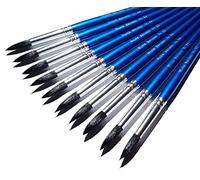 Major Brushes Imitation Squirrel Brushes Size 12 Pack of 10