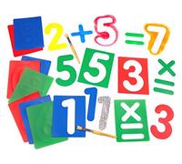 Major Brushes Large Number & Arithmetic Stencils Set of 12
