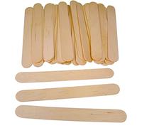 Pack Of 100 Plain Jumbo Sized Wooden Art & Craft Lollipop Sticks