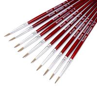 Major Brushes Sable Brush Size 0 - Set of 10