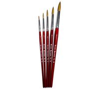 Major Brushes Sable Brushes Pack of 5