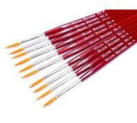 Major Brushes Sable Substitute Brush Size 4 - Set of 10