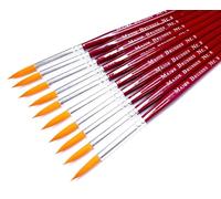 Major Brushes Sable Substitute Brush Size 8 - Set of 10