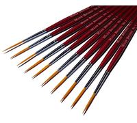 Major Brushes Synthetic Rigger Brush Size 1 - Pack of 10