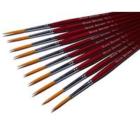 Major Brushes Synthetic Rigger Brush Size 2 - Pack of 10