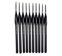 Major Brushes Triangle Handle Synthetic Brushes Size 00 - Pack of 10