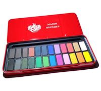 Major Brushes Watercolour Block Tin Set of 24 Colours