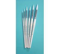 Major Brushes White Sable Substitute Pack of 6