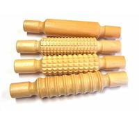 Major Brushes Wooden Rolling Pins - Pack of 4