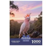 Major Mitchell's Cockatoo 1000 Piece Puzzle Mind Challenge For Adults Quiet Evening Bird Gift-Worthy Artwork 70x50cm/1000pcs