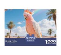 Major Mitchell's Cockatoo 1000 Piece Puzzle Mind Challenge For Adults Quiet Evening Bird Gift-Worthy Artwork 38x26cm/1000pcs