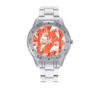 Major Mitchells Cockatoo Bird Business Stainless Watch Fashion Designer Wristwatch Easy Reader Analog Watches Gifts for Men