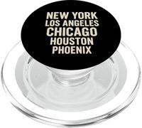 Major US Cities Block Font PopSockets PopGrip for MagSafe