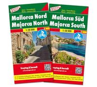 Majorca North + East f&b + cycling paths: Set wegenkaarten 1:150 000