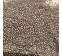 MajorCrafts 10,000pcs 1.5mm Flat Back Small Half Round Resin Pearls Arts and Crafts Embellishments (Dark Brown C16)