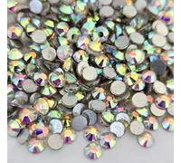MajorCrafts® 1400pcs 4mm ss16 Crystal AB Flat Back Non-hotfix Glass Cut Rhinestone Gems