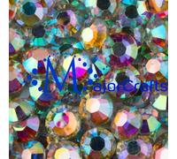 MajorCrafts 2000pcs Crystal AB 4mm ss16 Flat Back 14 Facets Cut Resin Rhinestones