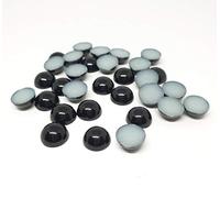 MajorCrafts 3000pcs 3mm Flat Back Half Round Resin Pearls Arts and Crafts Embellishments (Black C26)