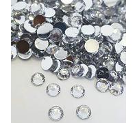 MajorCrafts 3000pcs 3mm ss12 Flat Back Round 14 Facets Resin Rhinestones Embellishment Gems (Crystal Clear C29)
