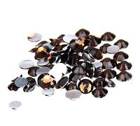 MajorCrafts 3000pcs 3mm ss12 Flat Back Round 14 Facets Resin Rhinestones Embellishment Gems (Dark Brown C40)