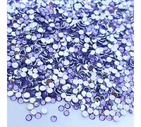 MajorCrafts 3000pcs 3mm ss12 Flat Back Round 14 Facets Resin Rhinestones Embellishment Gems (Lilac Purple C12)