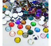MajorCrafts 3000pcs 3mm ss12 Flat Back Round 14 Facets Resin Rhinestones Embellishment Gems (Mixed Colours)