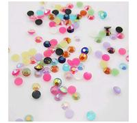 MajorCrafts® 3000pcs 3mm ss12 Mixed Jelly AB Flat Back Round Resin Rhinestones Craft Embellishment Gems C56