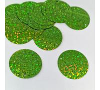 MajorCrafts 30mm 30g 130pcs Holographic Large Round PVC Sequins (Olive Green)