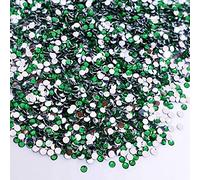 MajorCrafts 4000pcs 2mm ss6 Small Flat Back Round Resin Rhinestone Gems Craft Embellishments (Forest Green C16)