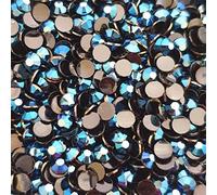 MajorCrafts 500pcs 6.5mm ss30 Jelly AB Flat Back Round 14 Facets Resin Rhinestones Arts and Crafts Embellishment Gems (Navy Blue AB C81)