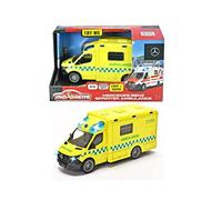 Majorette 213712001007 - Grand Series - Mercedes-Benz Sprinter Norwegian Ambulance - Ambulance in Norwegian Model with Freewheel, Metal, Light, Sound, Soft Rubber Tires, 12.5 cm, 1:43, From 3 Years,