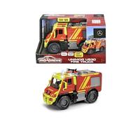 Majorette 213712003038 Grand Series: Robust Metal Vehicles, Fire Engine Mercedes Unimog U530 with Gripper Scale 1:45 Scale Trolley Length 13 cm for Children Aged 3 Years and Up