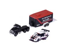 Majorette 8502003001 Racing Deluxe Trailer Mack + Nissan GT-R Nismo GT3 New