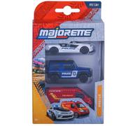 Majorette 8503004001 Rescue 3-Piece Set 2 Car Set 1:64 New