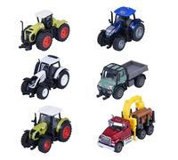 Majorette Auto Farm Premium (1 Model Car) - Metal Farm Toy with Freewheel & Moving Parts, Random Selection of 6 Toy Cars for Children from 3 Years, Approx. 7 cm