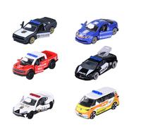 Majorette Auto Rescue World Premium (1 Model Car) - Emergency Vehicle Made of Metal with Freewheel & Suspension, Random Selection of 6 Toy Cars for Children from 3 Years, Each Approx. 7.5 cm