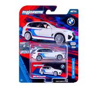 Majorette BMW Deluxe Metallauto, 7.5 cm, Random Pack of 1 (6 BMW Models), Rubber Tyres, Suspension and Moving Parts, Miniature Collectible, from 3 Years (8502101003)