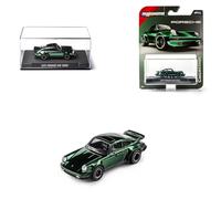 Majorette Collection - 1975 Porsche 930 SPDER 1:64 Die-Cast Model Car with Rubber Tires & Display Case, for Collectors & Adults