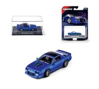 Majorette Collection 1985 Chevrolet Camaro, Blue Metal Car, 1:64 Scale, Rubber Wheels, Transparent Headlights, Display with Screw, Special Collector, 14 Years (8505001004)