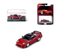 Majorette Collection 1995 Honda NSX-R GT, Red and Black Metal Car, 1:64 Scale, Rubber Wheels, Clear Headlights, Display with Screw, Special Collector 14 Years (8505001005)