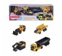 Majorette Die Cast Volvo 4 Construction Machine Vehicle Set