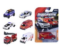 Majorette, Emergency Vehicles Premium Assortment 6 Random, Metal Cars 1:64 Ride Strong Rescue Collection, Police Fire Ambulance, 3", Free Wheel, +3 Years (8503000003038)